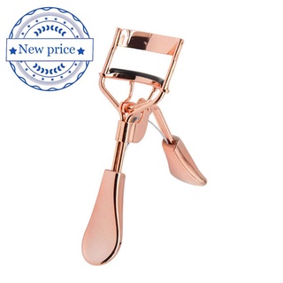 Rizador de pestañas de oro rosa Mini estereotipos de maquillaje portátil herramienta de párpado N5G0