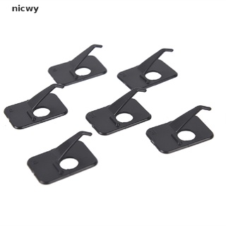 nicwy professional 6pcs recurvo arco flecha resto mano derecha/izquierda 3 x 2 x 1 cm negro mx