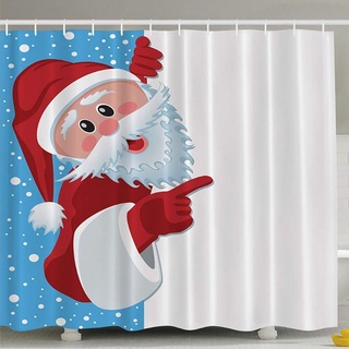 vulnerable feliz navidad impresión 3d tapa de inodoro cubierta de baño estera de contorno cortina de ducha cortina de navidad decoración de baño conjuntos de regalo (6)