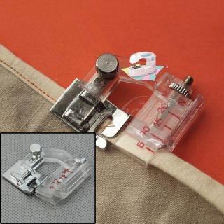 inicio snap-on ajustable sesgo carpeta prensatelas pies para máquinas de coser accesorios ajustar borde presser pie (1)