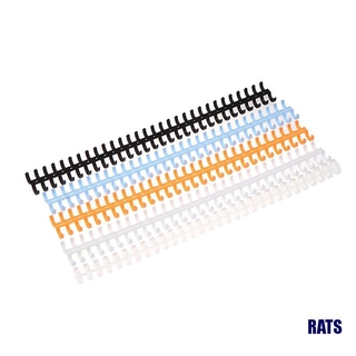(ratas) 5pcs 30 agujeros de plástico de hoja suelta anillo de encuadernación para cuaderno A4 suministros de oficina