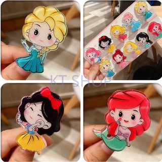 [KT] new children's large acrylic girl's Princess hairpin banger duckbill clip