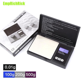 [EmpRichRick] 0.01G a 500G Lcd electrónico Mini balanza Digital de joyería de pesaje de bolsillo