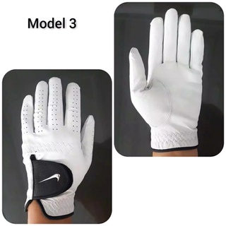 Nike cuero blanco guantes de Golf talla 23-25