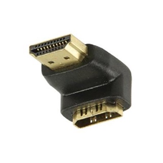 adaptador conector macho a hembra HDMI 270/90 grados chapado en oro ángulo recto