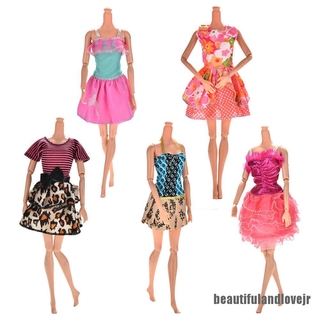 [hermoso y amor 0519] lote 5 piezas hecho a mano vestido de novia vestido de fiesta ropa trajes para Barbie muñeca regalo