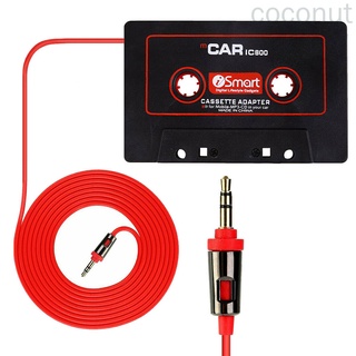 Adaptador De Cassette De Coche De 3,5 Mm AUX Macho Conector Cinta Convertidor Para Reproductor De CD MP3 (2)