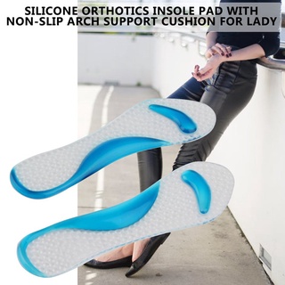 Silicone Orthotics Insole Pad With Non-Slip Arch Support Cushion for Lady