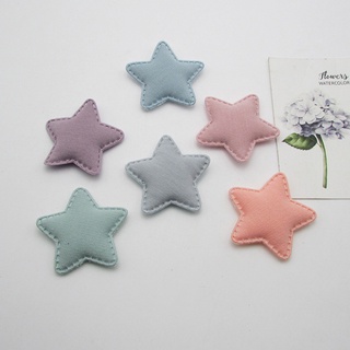 10pcs cm sudadera con capucha tela de cinco puntas forma estrella niños horquilla accesorios tela parche Diy Craft