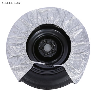 Greenbox 4 pzs cubierta De rueda De neumático De coche Universal De aluminio impermeable (7)