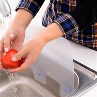 protector de salpicaduras de agua de cocina con ventosa para fregadero, lavabo, deflector (4)