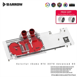 & Barrow 3070 GPU Bloque De Agua Para Colorido RTX 3070 Advanced OC , Cubierta Completa ARGB Enfriador , BS-COI 0-PA2