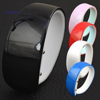 yiplusyi - reloj de pulsera deportivo casual con banda de silicona digital led de color caramelo unisex