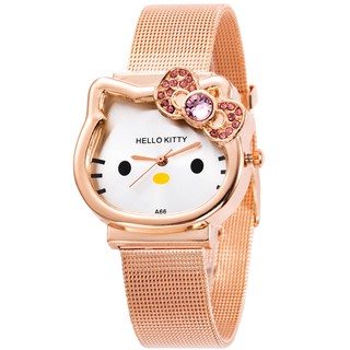 Hello Kitty precioso reloj de pulsera de dibujos animados para mujeres elegante reloj de cuarzo para niñas (4)