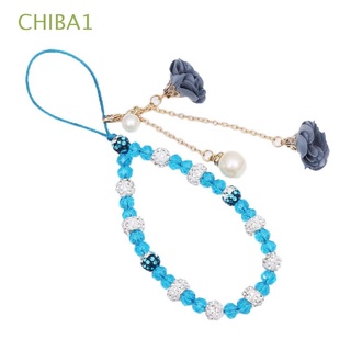 CHIBA1 Luxury Mobile Phone Strap Colorful Lanyard Cell Phone Lanyard Anti-Lost Flower Pendant Bracelet Hand Strap Short Cord Hanging Cord Wrist Straps/Multicolor