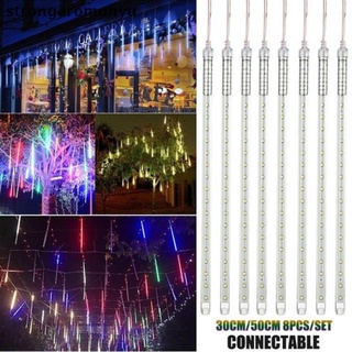 [Ong] 30/50 cm impermeable LED lluvia de meteoritos lluvia cadena de luces decoración de navidad. (1)