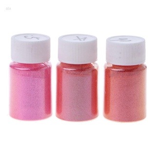 Mar 3 colores Mica polvo de resina epoxi tinte perla pigmento Natural Mica polvo Mineral
