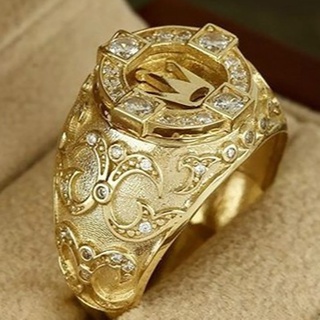 Simmen - anillo de lujo para joyas de oro de 18 quilates, diseño de diamante Natural