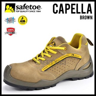 Safetoe Capella L7296 zapatos de seguridad Esd Metal Free Composite - marrón, 38