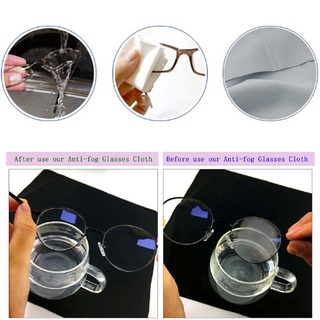 para 5pcs gafas reutilizables pre-moisted toallitas antiempañamiento lente de tela anti-niebla