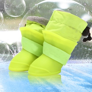 t* mascotas perros nieve botas de lluvia antideslizante impermeable cachorro zapatos de lluvia durable invierno caliente patas cubierta hogar al aire libre mascota vistiendo suministros (7)