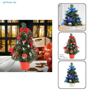 giftsuc Many Branches Artificial Christmas Pine Everlasting Mini Christmas Tree Easy to Maintain Table Decor