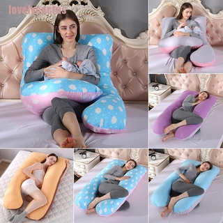 [lovely] funda de almohada lavable para cuerpo completo maternidad embarazo u forma de almohada