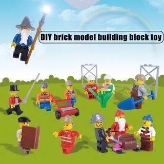 figuras de policía de la ciudad bloque de construcción de juguete para niño ajuste para legos diy modelo de ladrillo conjunto
