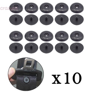 10 pares de botones de cinturón de seguridad, cierre Universal, color negro