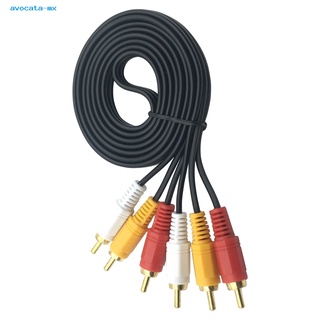 avocata.mx Plug Play AV Audio Cable 3RCA to 3RCA Anti-winding Audio Cable Driver-free for DVD (5)