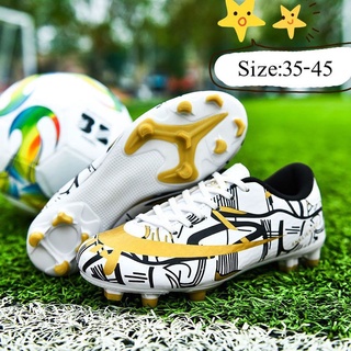 [Size35-43]los niños Unisex-niño firme tierra fútbol tacos zapatos al aire libre cómodo fútbol zapatos de entrenamiento (1)