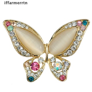 [iffarmerrtn] 1* broche de diamantes de imitación de ópalo para boda mariposa broche para mujer mejor regalo [iffarmerrtn]