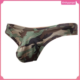 [xmappnqm] Mens Camouflage T-back Bikini Underpants Brief Underwear Thong G-string Pouch
