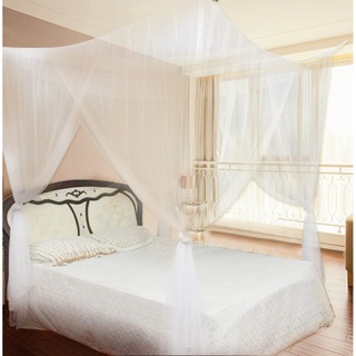 zerodis mosquitera negro blanco para cama doble de cuatro esquinas post cama dosel mosquitera completa queen king size ropa de cama (5)