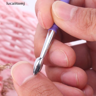 [lucaiitomj] Stainless Steel Cuticle Pusher Remover Spoon Nail Cleaner Pedicure Manicure Tool .