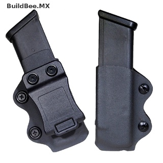 [buildbee] funda de pistola iwb/owb para revista individual, compatible con glock 17 19 26/23/27/31/32/33 m9 [mx]