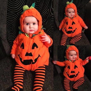 bebé sudadera con capucha mameluco de halloween cosplay disfraz de bebé calabaza mono sin mangas abrigo trajes chaleco