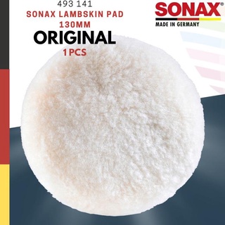 Sonax Sonax - almohadilla de piel de cordero (130 mm, 5 «pulgadas), espuma de pulido de lana