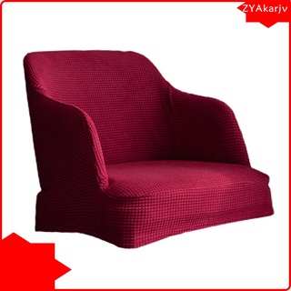 Polyester Stretchable Chair Slipcover Armchair Seat Cover Removable Chair Protector for Living Room Decoration for Cafe