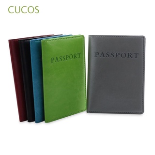 CUCOS mujeres pasaporte cubierta Unisex cartera pasaporte caso hombres moda suministros de viaje cuero PU titular de la tarjeta de identificación/Multicolor
