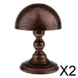 [craft] 2xmetal clásico sombrero gorra de almacenamiento titular de exhibición pelucas de pelo estante estante soporte cobre