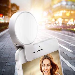 Mobile Phone Fill Light 9 Lamp Beads LED Selfie Ring Light Portable Circle Photography Clip Light Beauty Fill Lamp