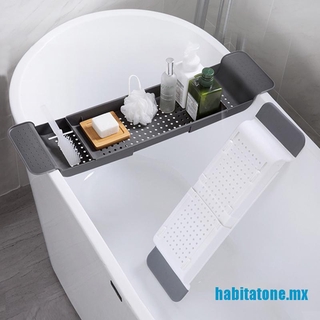 Habit - estante retráctil para bañera, bandeja de baño, bañera, fregadero, soporte de drenaje
