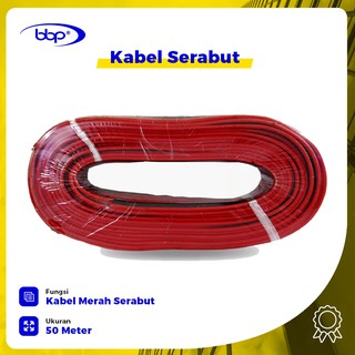 50 metros rojo negro Cable de fibra de cobre