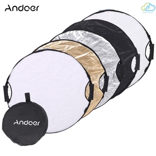 [AUD] Andoer 60cm 5in1 redondo plegable Multi-disco portátil Circular fotografía estudio Reflector de luz de vídeo