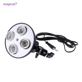 magical7 4 in 1 E27 Built-in Control Ceramic Bulb Holder Base Socket Adapter For Softbox