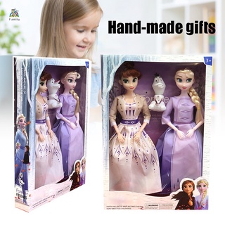 30CM Frozen princesa muñeca conjunto de Disney cartón Alisa Ana muñeco de nieve figura juguetes para niños niña regalo de cumpleaños