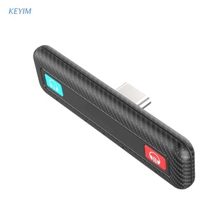 KEYIM Bluetooth-compatible 5.0 Adapter Type-C -Audio Base Converter Supports Headset Connection For NS Switch/Switch Lite/PS4