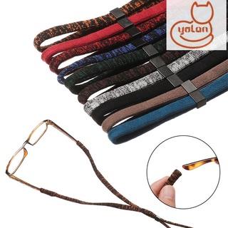 Yola nueva moda gafas cadena de poliéster gafas cordones gafas cordón desgaste de los ojos accesorios mujeres hombres gafas de Color collar gafas de sol antideslizante