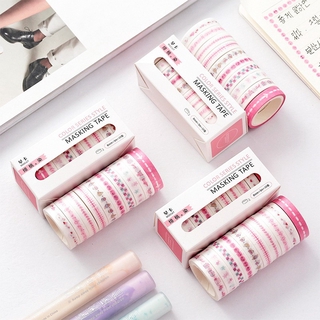 10pcs/Set Paper Tape 8mm DIY Decorative Stickers Washi Masking Tape (2)